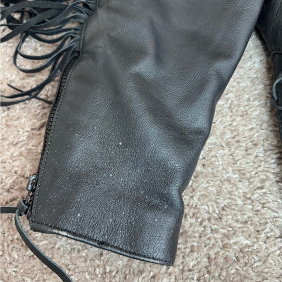 Unik Vintage Rose Fringe Motorcycle Women’s Jacket - Picture 13 of 16